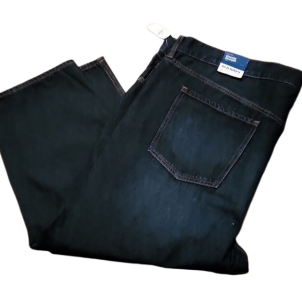 Old Navy Jeans Womens size 26 Crop high rise slouchy straight plus NEW